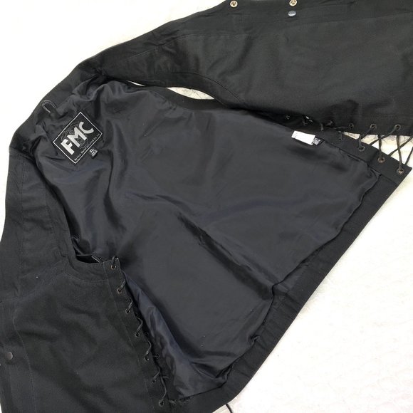 FMC Moto Western Concealed Carry Leather Side Laced Vest Sz XL EUC Vtg - Picture 8 of 12